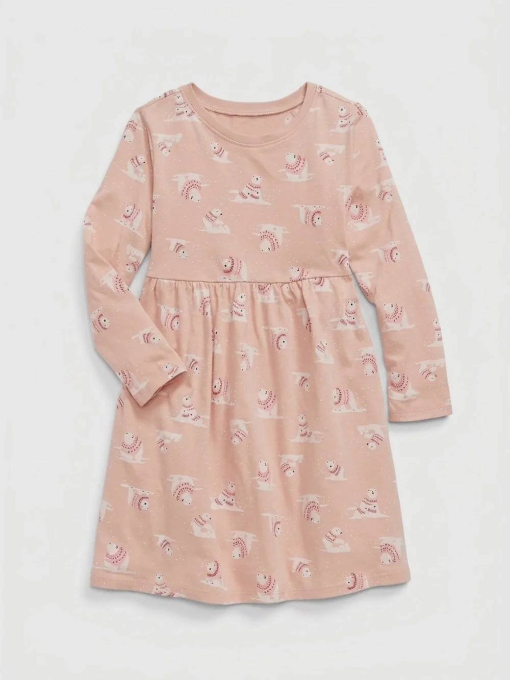 Old Navy Light Pink Kids Dress with Fun Print